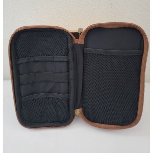 NIB Frye & Co. Brown Vegan Leather Tech Storage Case - Picture 3 of 4